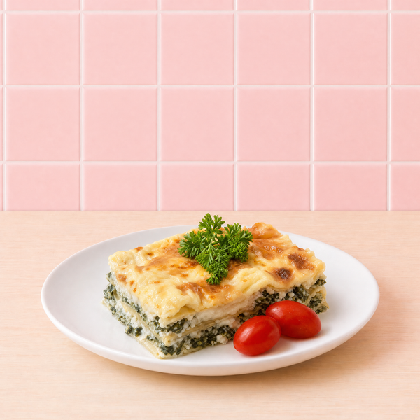 Lasagne med spenat och fetaost