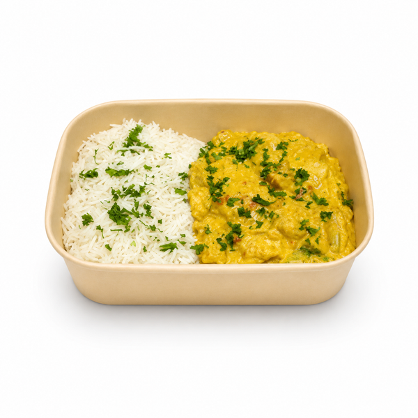 Kycklinggryta med curry och ris